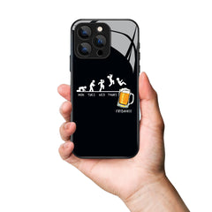 Week Letter Cartoon Villain And Beer Pattern Premium Black Apple Samsung Phone Case