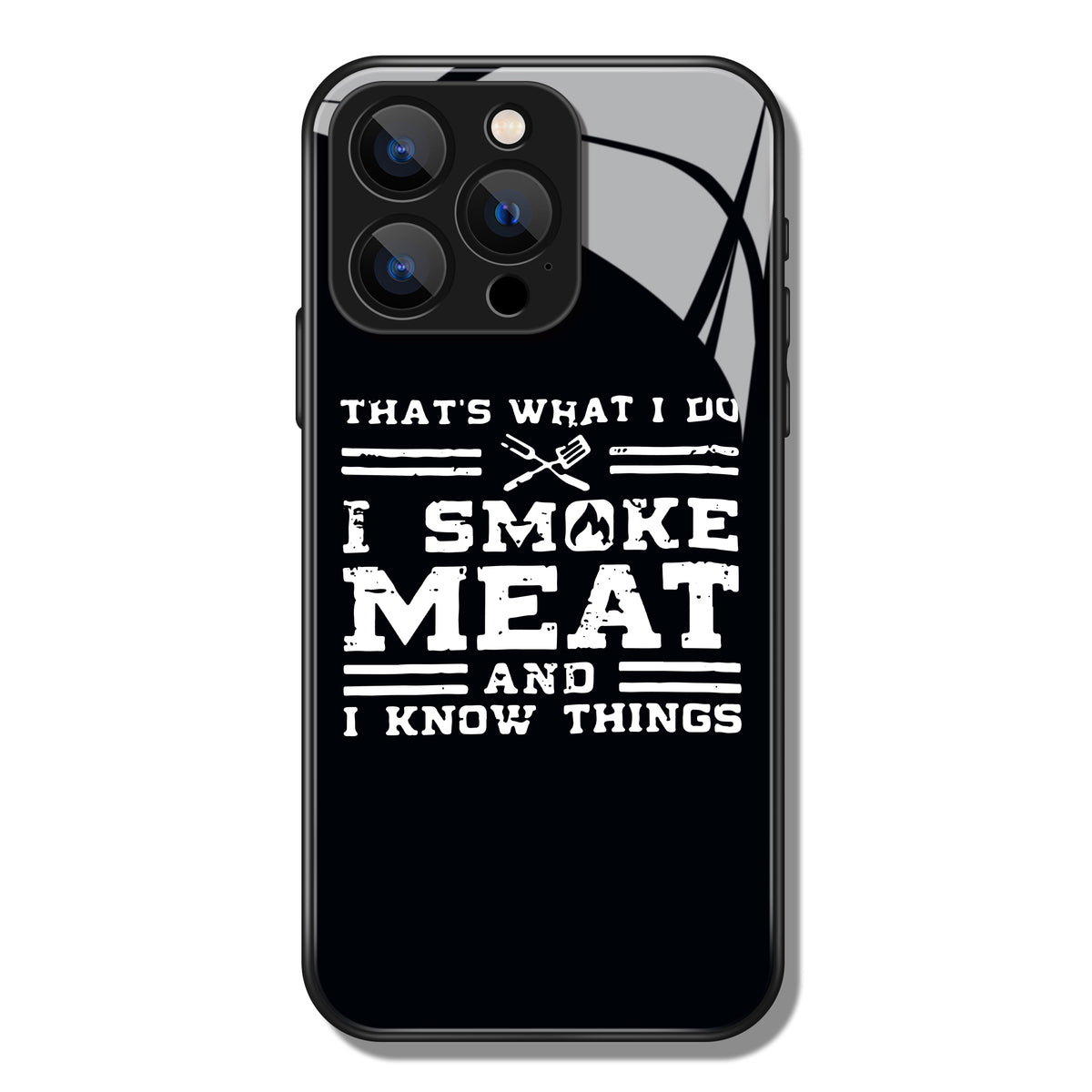 That's What I Do Letter Printed Premium Black Apple Samsung Phone Case