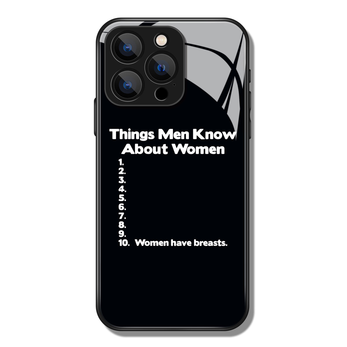 Things Men Know About Women Letter Printed Premium Black Apple Samsung Phone Case