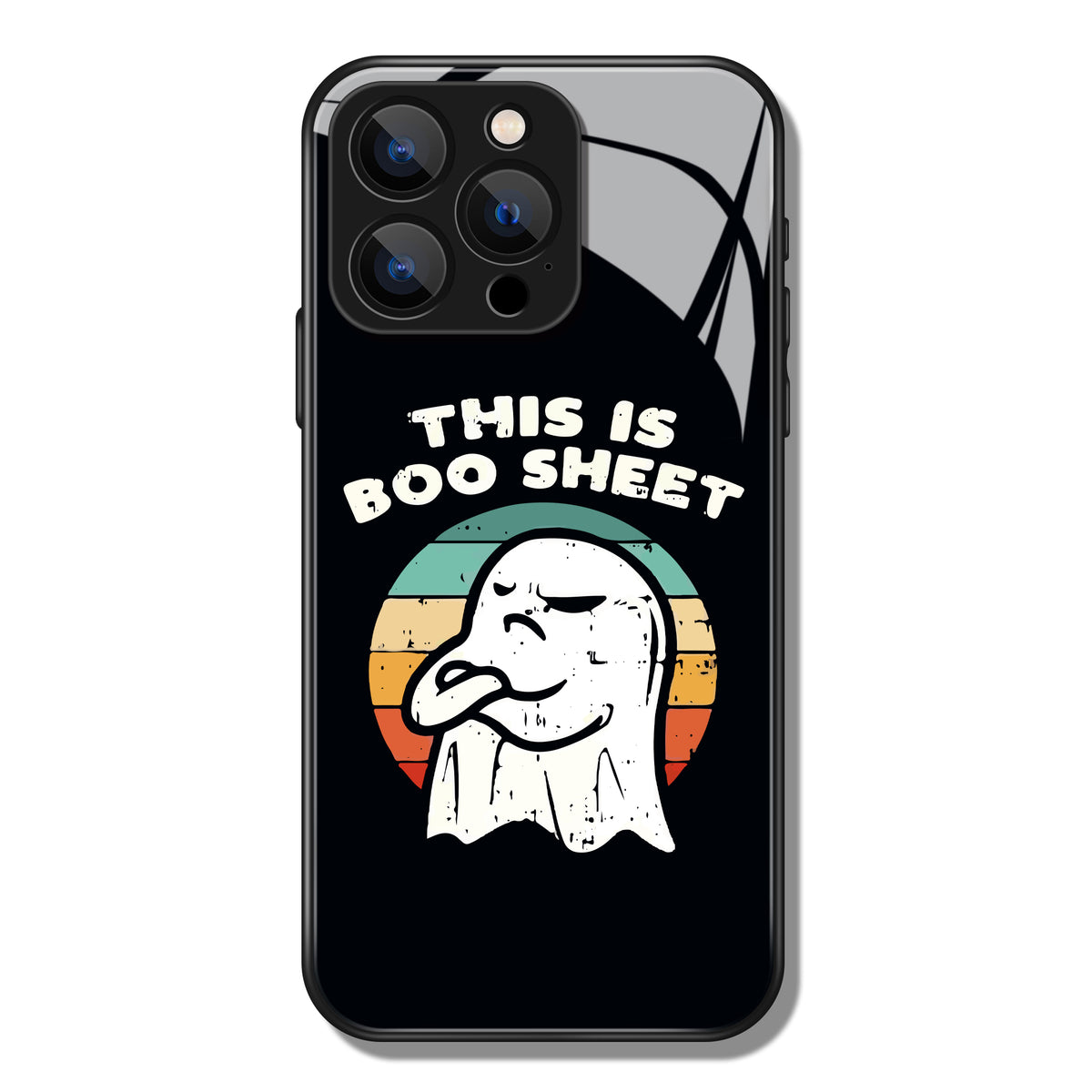 This Is Boo Sheet Ghost Printed Premium Black Apple Samsung Phone Case