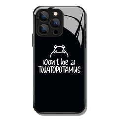 Don't Be A Twatopotamus Bear Printed Premium Black Apple Samsung Phone Case