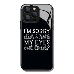 I'm Sorry Letter Printed Premium Black Apple Samsung Phone Case