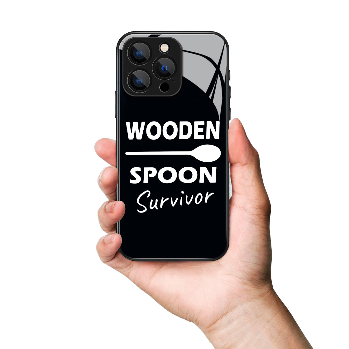 Wooden Spoon Survivor Printed Premium Black Apple Samsung Phone Case