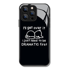 I'll Get Over It Rabbit Pattern Premium Black Apple Samsung Phone Case