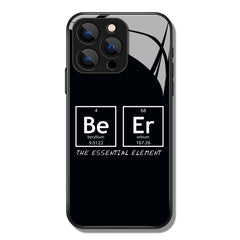 The Essential Element Letter Pattern Premium Black Apple Samsung Phone Case